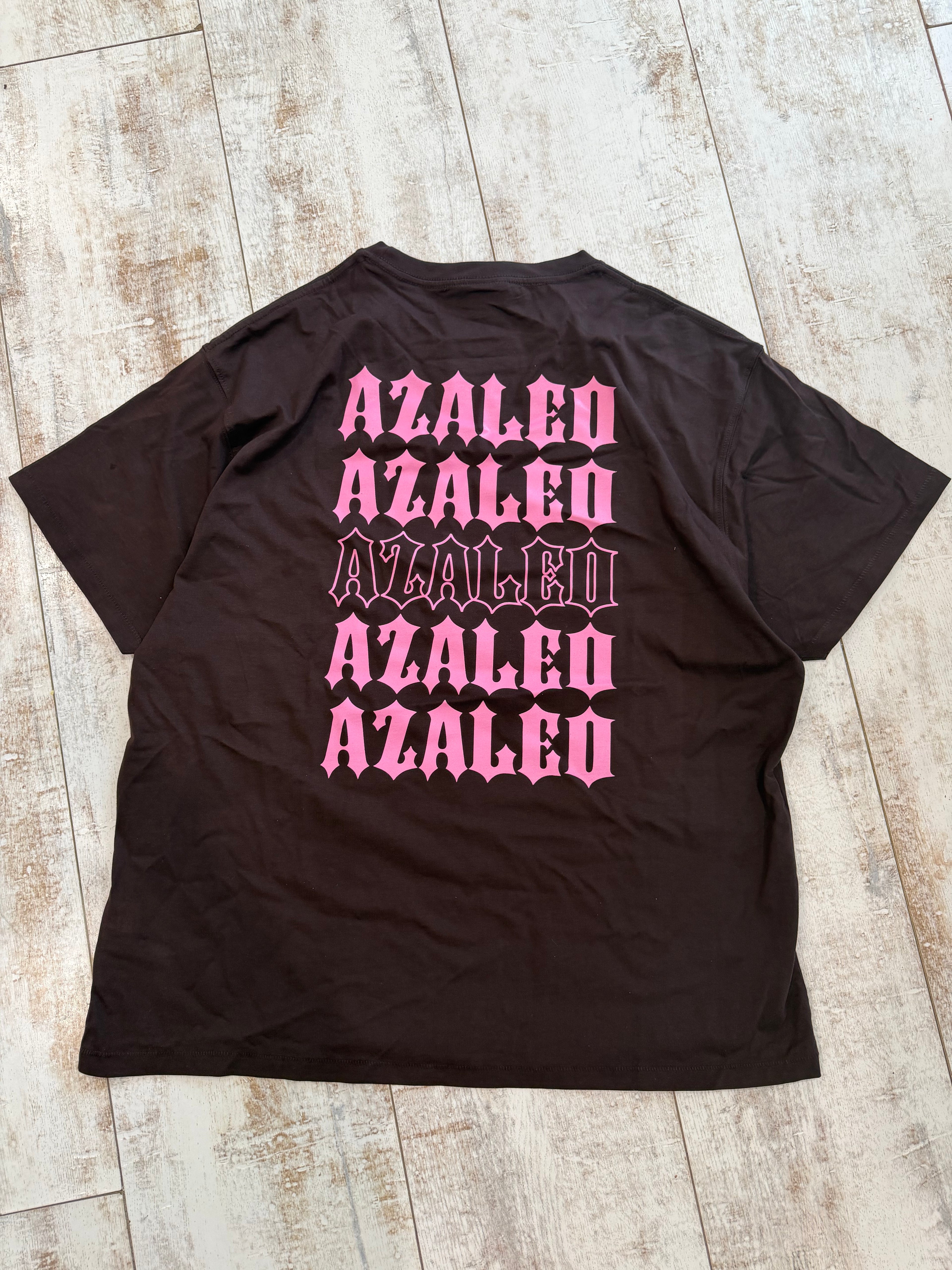 Luna unisex slouch tee in Chocolate