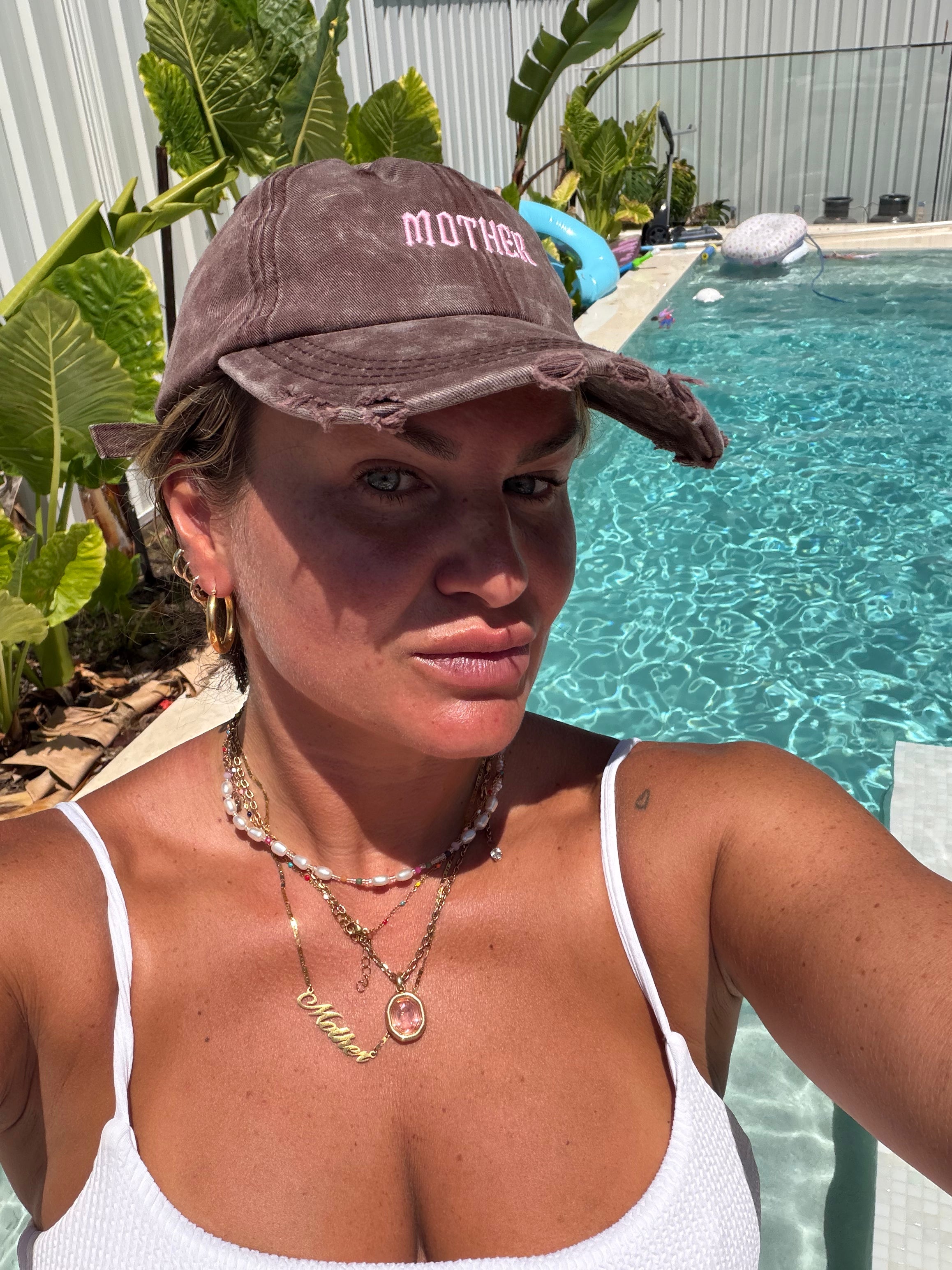 Mother distressed cap