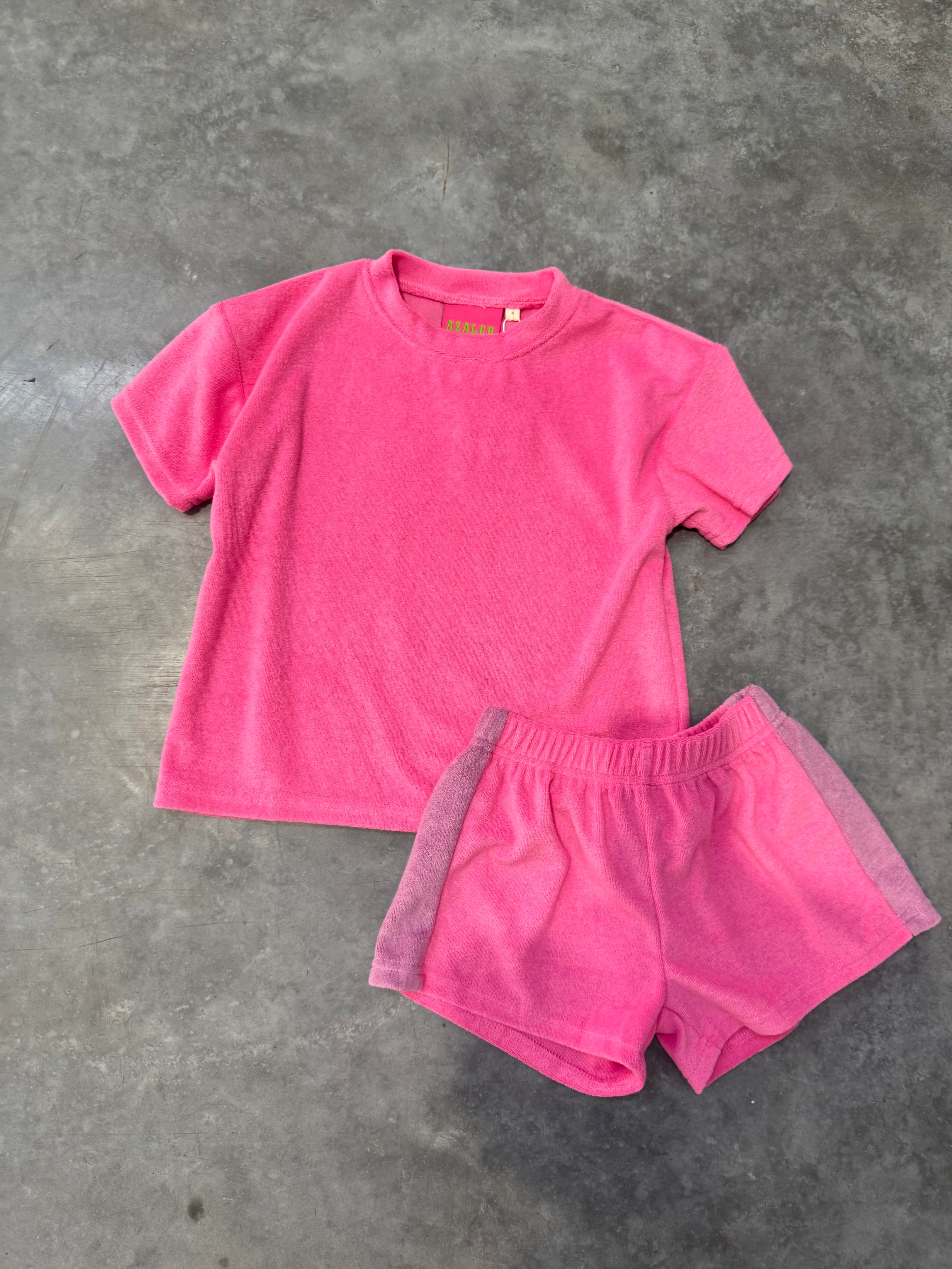 Zion Terry Set- Pink/Purple