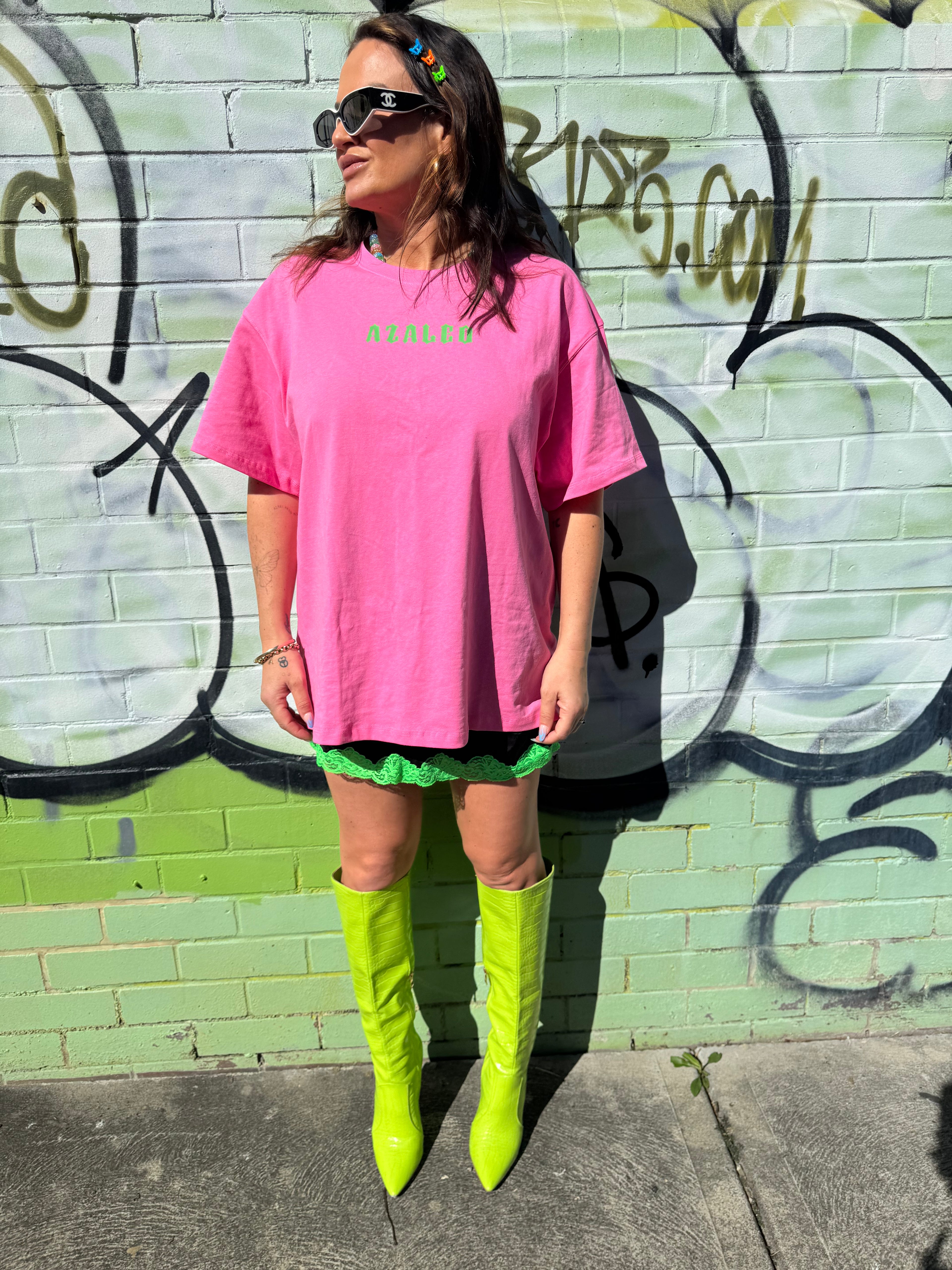 Alea Neon hemp cotton Tee