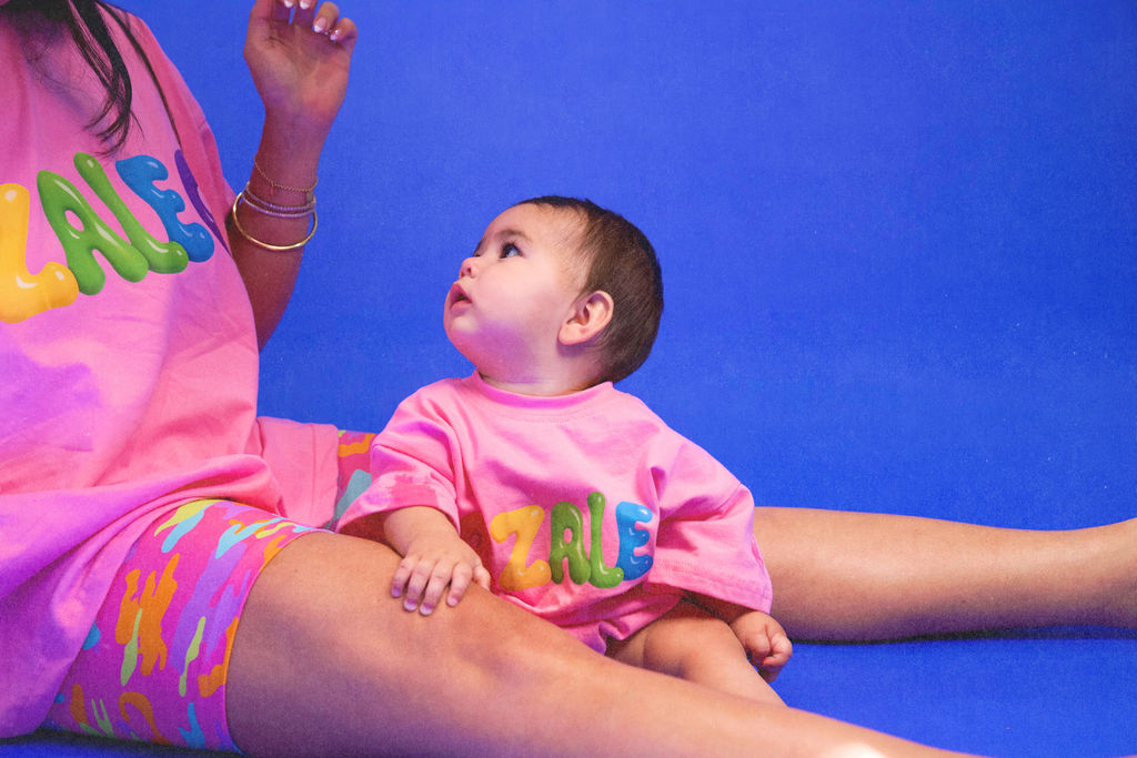 Bubble Romper in Bubblegum