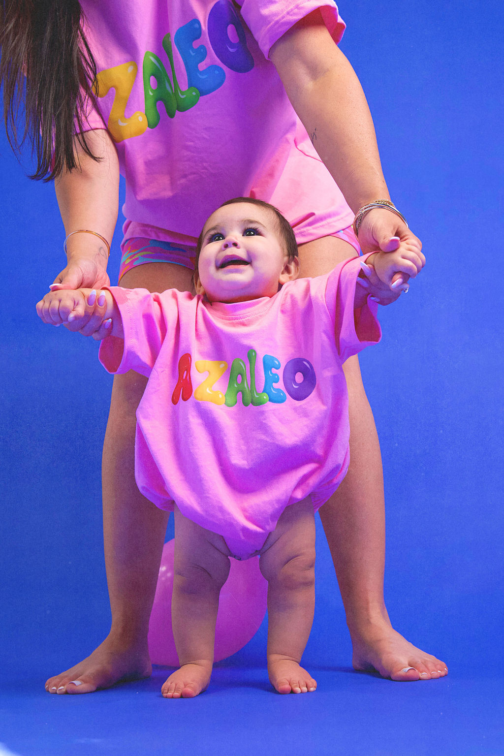 Bubble Romper in Bubblegum